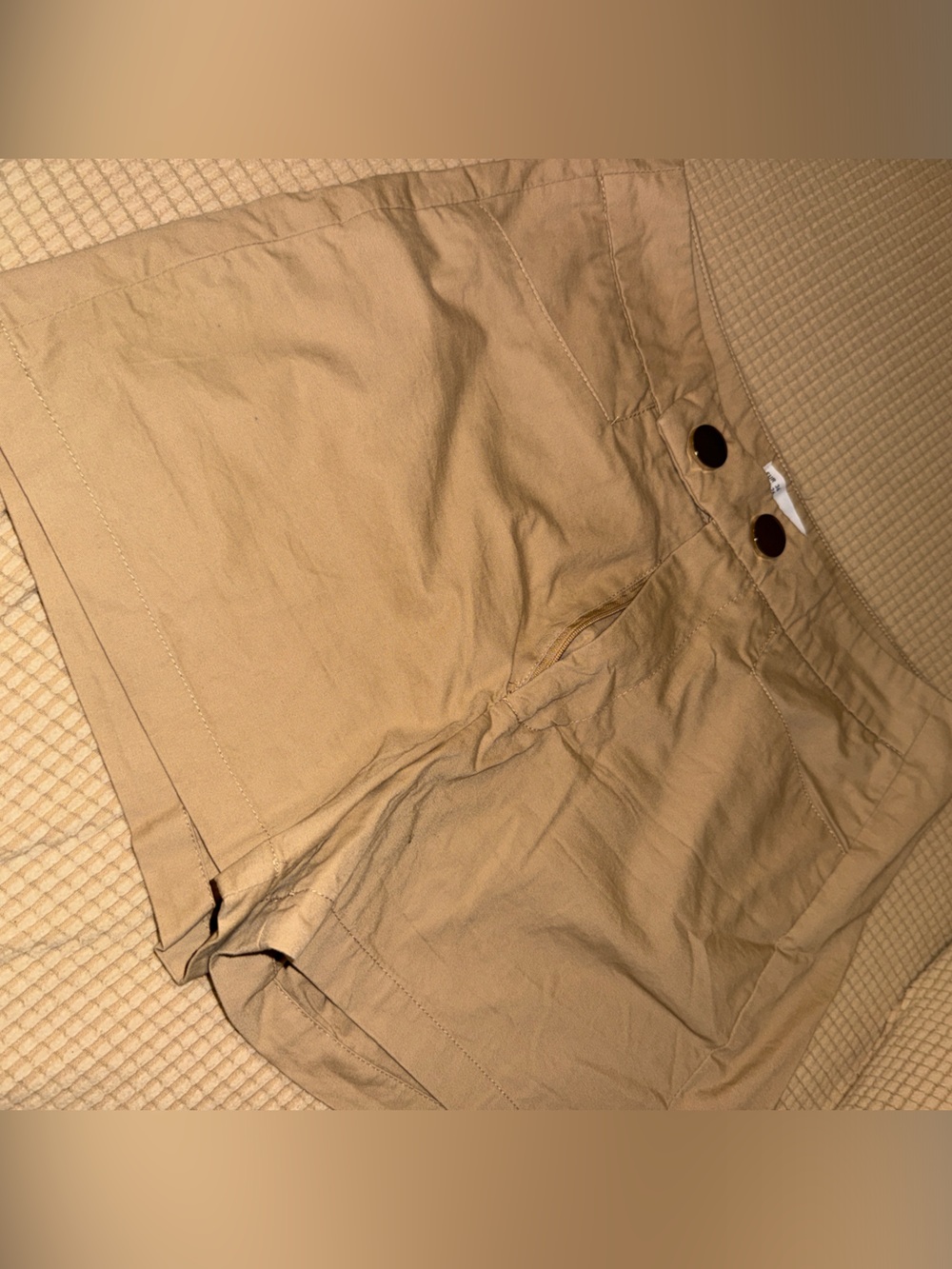 Sfera Classic High-Rise Tan dress Shorts